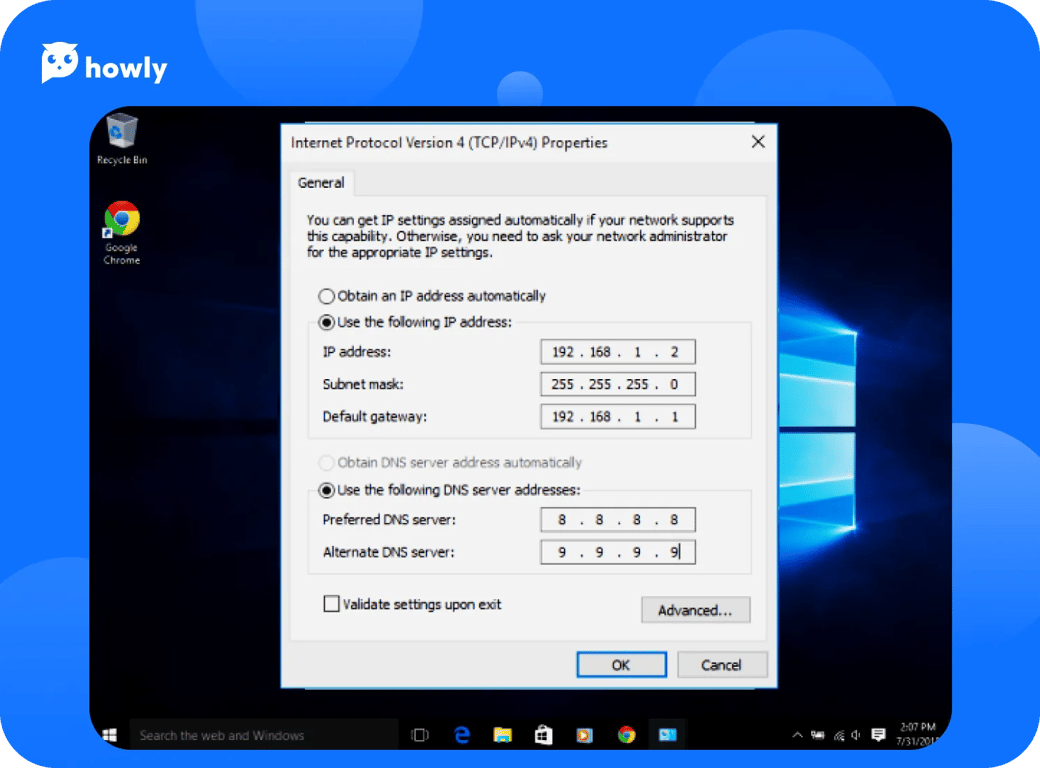 Checked TCP/IP settings