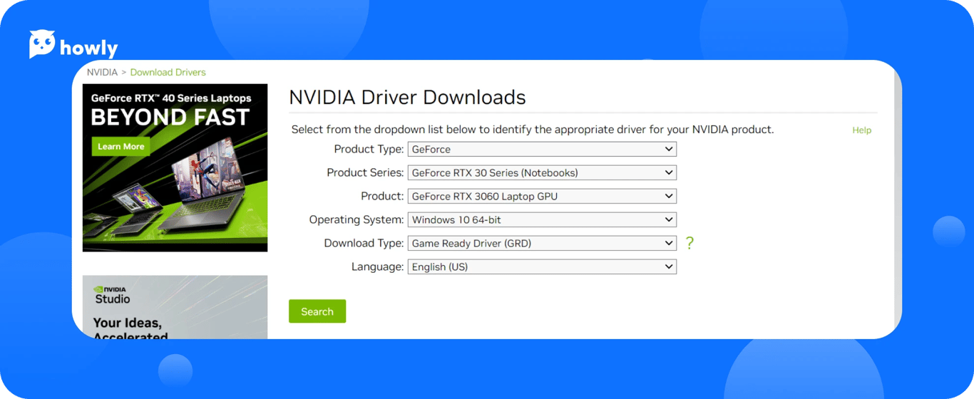 How to update Nvidia drivers