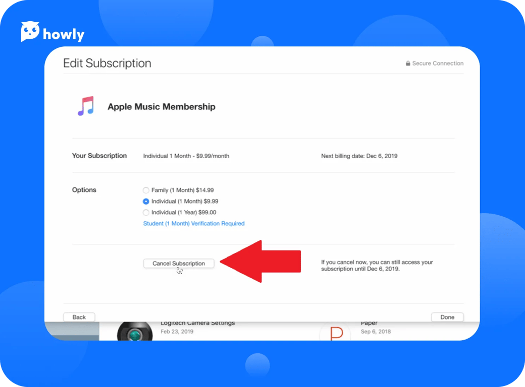 How to cancel Apple Music on Mac