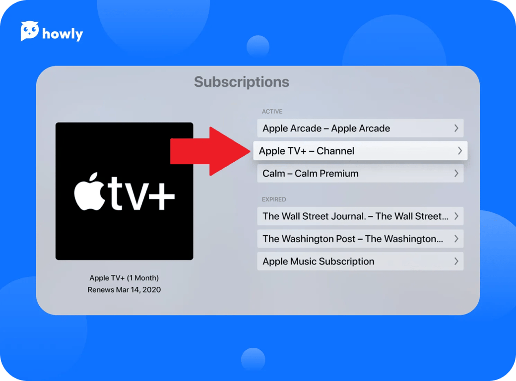 How to cancel subscriptions on Apple TV