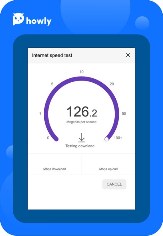 Check your Internet speed