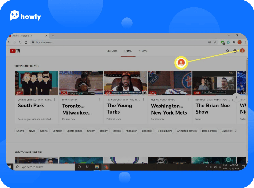 How to cancel YouTube TV on computer