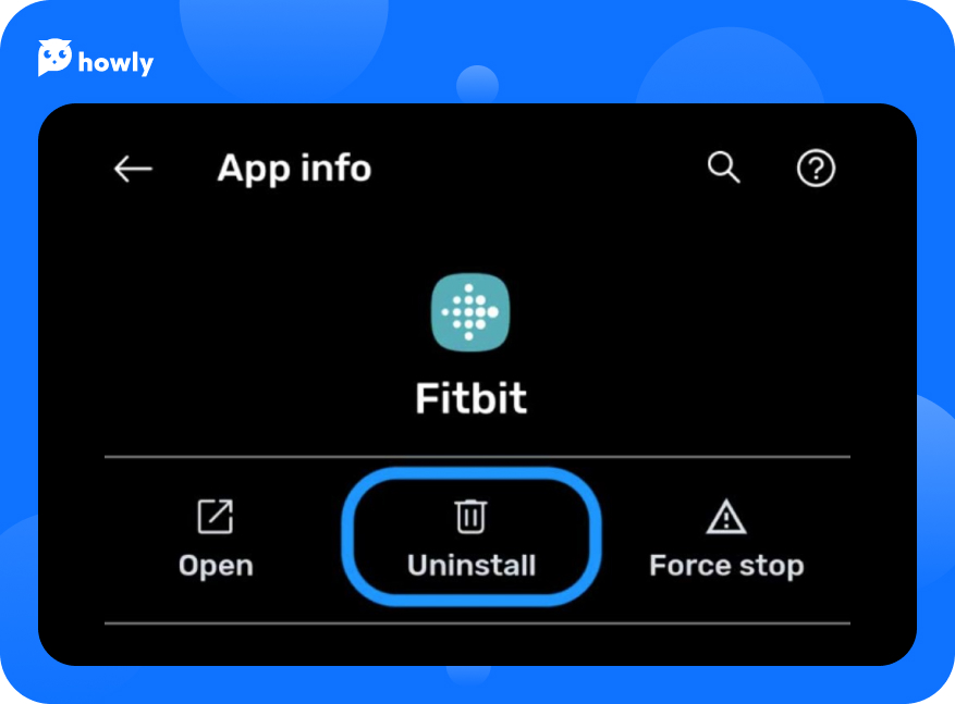 Reinstall the Fitbit app