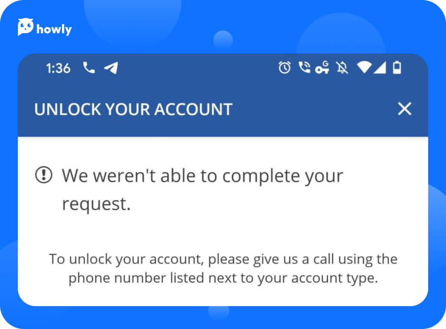 Unlocking Zelle account 