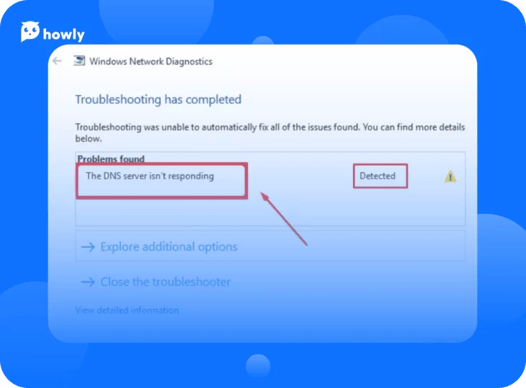 How to fix the “DNS server is not responding” error