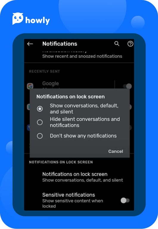 Notifications on the Lock Screen
