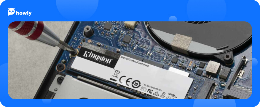 Installment the M. 2 SSD to the laptop