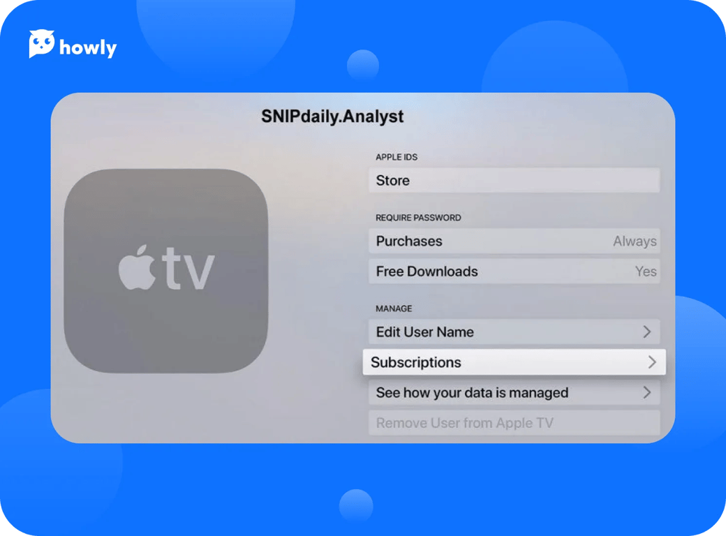 How to cancel subscriptions on Apple TV