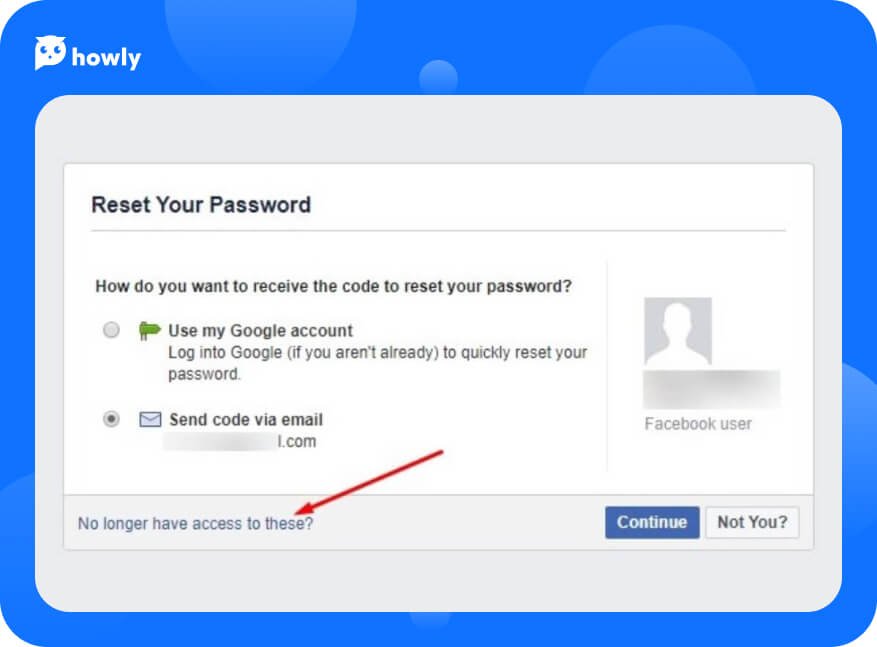 Change login from Facebook account to email address – SUPPORT