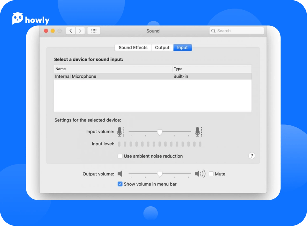 How to change sound settings on macOS