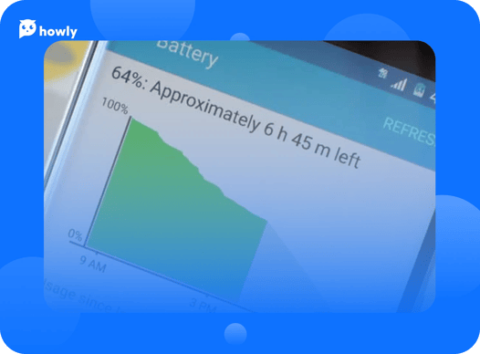 How to check the battery status on Android