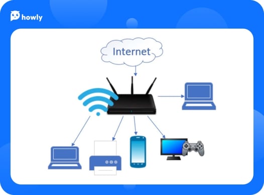 Why is there an oval mesh covering the home network?