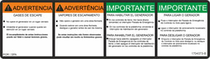 DECAL, GEN WARNING (POR,SPA)