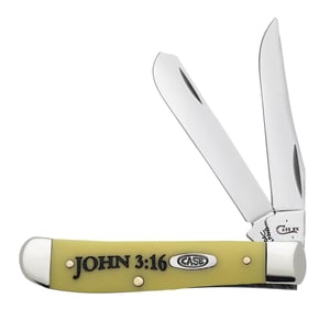 Religious Sayings Embellished Yellow Synthetic Mini Trapper