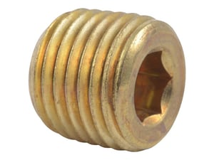 PLUG HEX SOCKET BRASS 4P