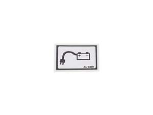 DECAL,BATTERY CHARGER PLUG
