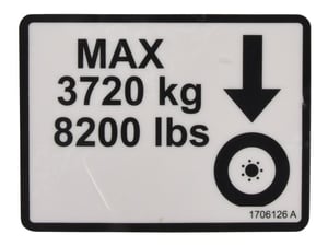 DECAL, MAX TIRE LOAD