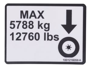 DECAL,MAX TIRE LOAD