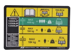 DECAL, TUBE RACK CAP (AUS)