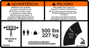 DECAL,WARNING 500 MAX CAP