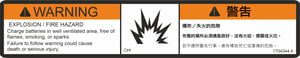 DECAL,WARN BATT VENT (CHI)