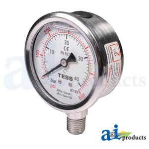 Gauge, 600 Lb.; Glycerin Filled