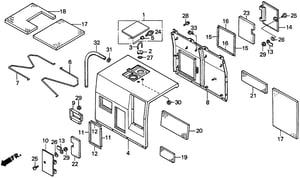 CASE, REMOTE CONTROL PANEL (NOT AVAILABLE)