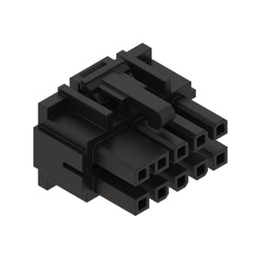 57M7470: Black External Electrical Connector Housing, 10 Cavities