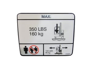 DECAL, CAPACITY (VP10/15 ANSI)