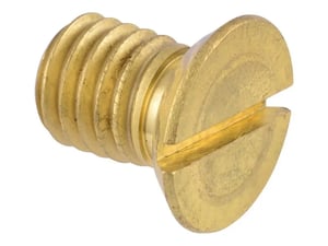 SCREW, SLOTTED FLATHEAD, BRASS