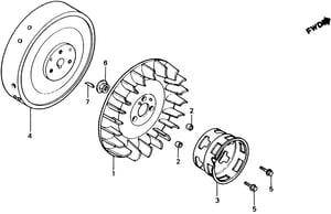FLYWHEEL (BREAKER+LAMP 15W) (NOT AVAILABLE)