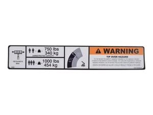 DECAL,WARNING DUAL CAP.