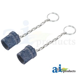 Dust Cap w/Chain, 3/8` (2 pkg)