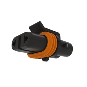 57M7552: Black External Electrical Connector Assembly, 2 Cavities