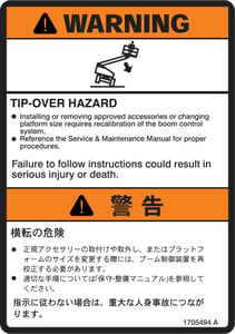 DECAL,TIP-OVER (PLF CHANGE)