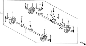 SHAFT, L. WHEEL (NOT AVAILABLE)