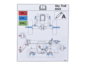 DECAL,LUBRICATION CHART 6042