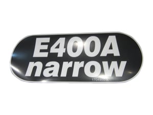 DECAL,MODEL DESIGNATION E400A