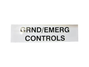 DECAL, NAMEPLATE GRND CONTROL