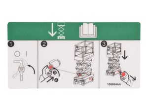 SJ-DECAL, EMERGENCY LOWERING