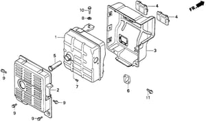 PROTECTOR, MUFFLER (OUTER)