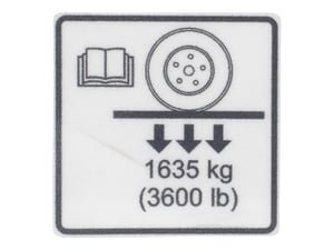 DECAL,WHEEL LOAD