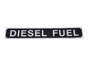PLATE "DIESEL FUEL"