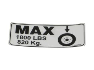 DECAL, WHEEL LOAD 2032E2(CE)