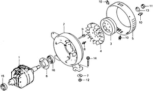 PULLEY, GENERATOR *NH1* (BLACK) (NOT AVAILABLE)