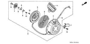 CASE, RECOIL STARTER (NOT AVAILABLE)