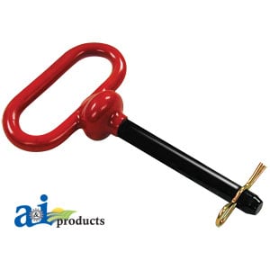 Hitch Pin, Red Handled 5/8` x 5 1/2`
