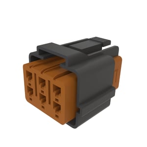57M10256: Gray External Electrical Connector Housing, Cavities 6