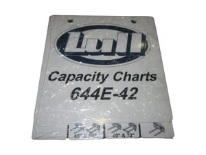 BOOKLET LOAD CHART MODEL 644E-