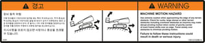 DECAL,MACHINE MOTION HAZARD